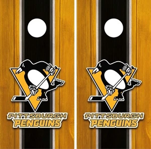 Pittsburgh Penguins Cornhole Board Vinyl Aufkleber - Decal Wrap VZ705 - Bild 1 von 2