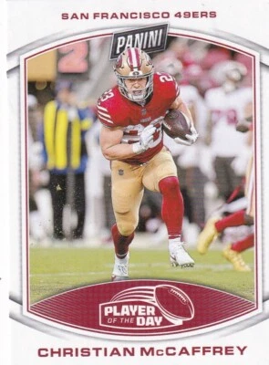 2023 Panini Player of the Day Christian McCaffrey #14 49ers  PWE - Image 1 of 2