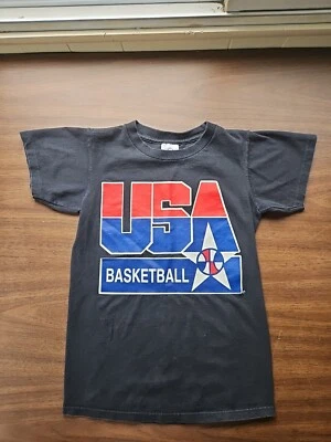 Camiseta de colección 1992 EE. UU. Para hombres Baloncesto Equipo Olímpico Dream Juvenil Mediana Etiqueta Delta Foto 1 de 4
