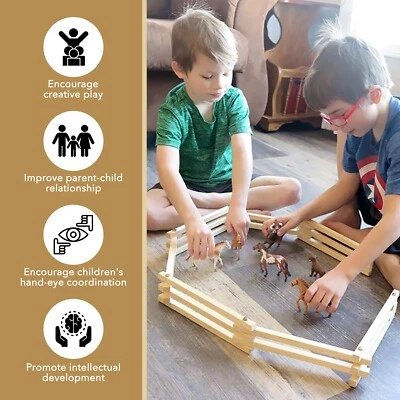 Wooden Folding Toy Farm Fence - Image 1 of 4