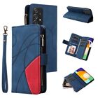 For Samsung S24 S23 S22 Ultra Case Wallet Card Holder Leather Shockproof Cover