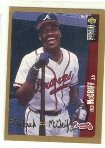 1996 Collector's Choice Fred McGriff GOLD SIGNATURE Atlanta Braves - Picture 1 of 2