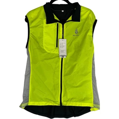 WOSAWE Women's Reflective High Visibility Neon Yellow Cycling Vest XXL Safety - Image 1 of 4
