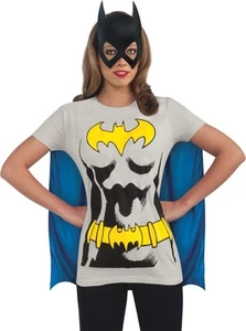 Rubie's Official Ladies Batman T-Shirt Set, Adult Costume - X-Large XL - Picture 1 of 5