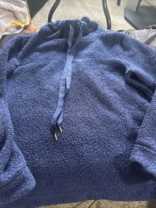 Women’s Size XL Fleece Pullover By Crown And Ivy Navy Blue - Picture 1 of 7