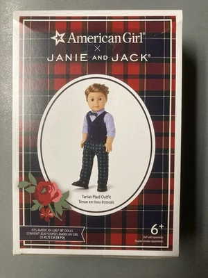 Traje a Cuadros Tartán Janie y Jack American Girl para Muñeca de 18" NUEVO Niño Vacaciones Foto 1 de 3