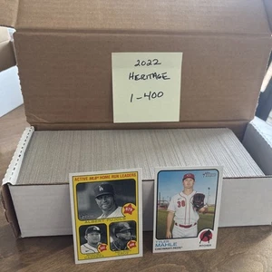 2022 Topps Heritage Baseball Complete Set (1-400) - Picture 1 of 1