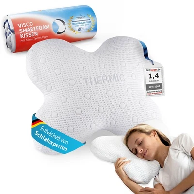 Seitenschläferkissen ACAMAR | ergonomisches Schmetterlingskissen aus Viscoschaum - Bild 1 von 4