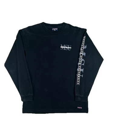 Vintage Montclair State University Shirt Men's Medium Black MSU Jansport 90’s NJ - Image 1 of 4