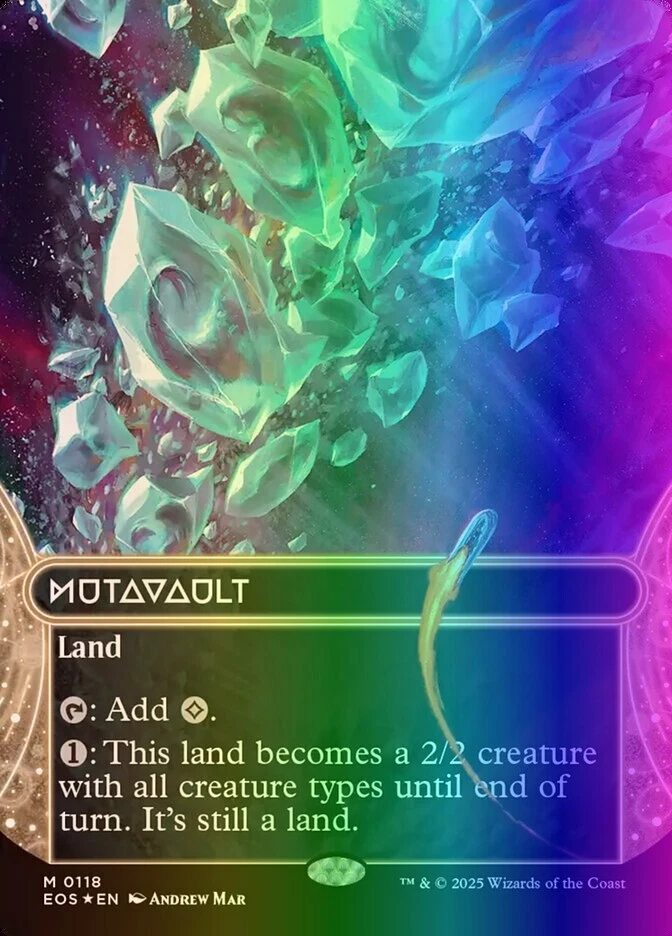 MTG Mutavault (118/180) Edge of Eternities Stellar Sights NM FOIL- Galaxy - Image 1 of 1