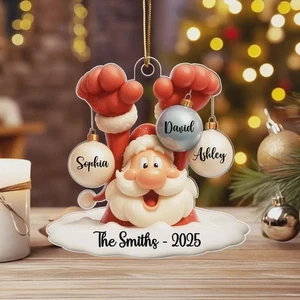 Personalisierter Familienname Acryl Weihnachtsschmuck: Individuelles Weihnachtsdenken - Bild 1 von 9