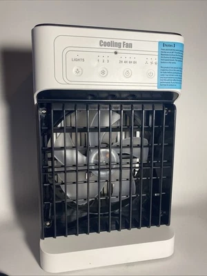 Ventilador Enfriador de Aire Portátil Luces Temporizador Enfriamiento Multiposición Probado y Funcionando Foto 1 de 3