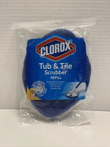 CLOROX Tub and Tile Scrubber Refill Anti microbial Non Scratch New Sealed - Picture 1 of 2