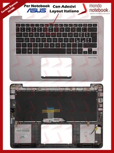 Tastiera con Top Case ASUS UX310UA UX310UQ (Grey) Con Adesivi Layout ITALIANO - Photo 1/1