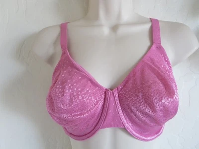 WACOAL 32 DDD #855303 SUJETADOR CON AROS ATRACTIVO TRASERO, ROSA, NUEVO SIN ETIQUETAS $72 Foto 1 de 4