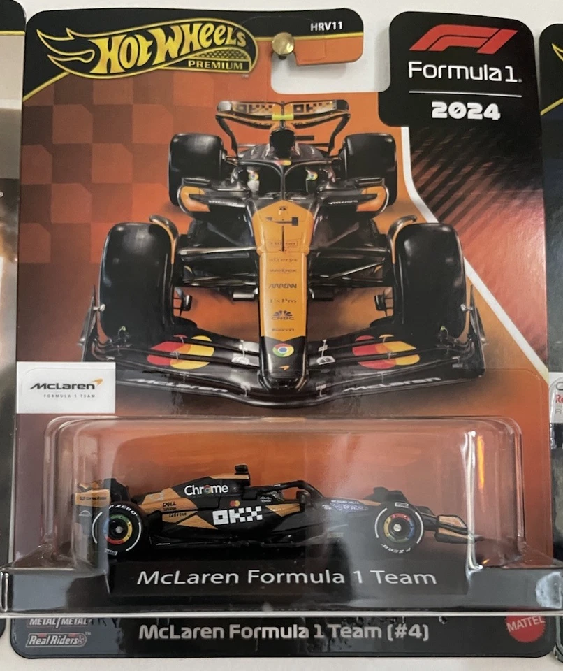 Hot Wheels F1 Premium McLaren Formula 1 Team Real Riders - 1:64 - Immagine 1 di 1