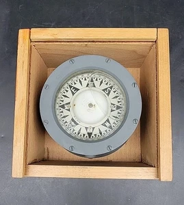 Rare Vintage Ritchie Boston Liquid Filled Cased Ship Compass - Picture 1 of 6
