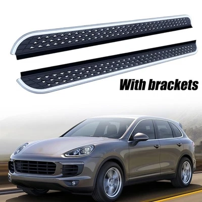 2 piezas estriberas aptas para Porsche Cayenne 2011-2018 barras Nerf escalón lateral Foto 1 de 4