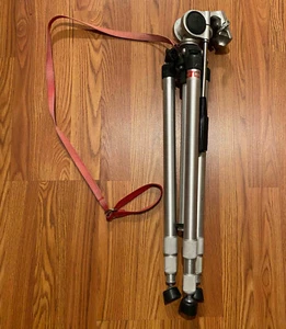 Vtg Slick Master Tripod Heavy Duty Aluminum Professional Model 461064 Japan Made - Picture 1 of 14