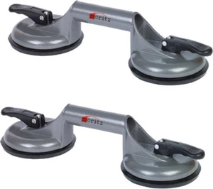 2 x podwójny podnośnik ssący Moritz aluminiowy do 100KG podnośnik szkła gumowy odkurzacz próżniowy nowy - Zdjęcie 1 z 3