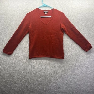 Charter Club Pullover Damen Medium Rot 2-fädig Kaschmir VNeck Damen Langarm Fit - Bild 1 von 18