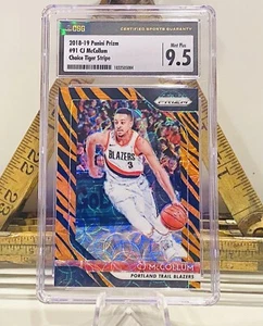 CJ McCollum Panini Prizm SCOPE TIGER STRIPE SSP📈#91 Pelicans CSG 9.5 2018-2019 - Imagen 1 de 5