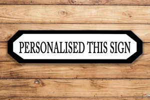 Personlised custom street metal long sign plaque - Picture 1 of 1