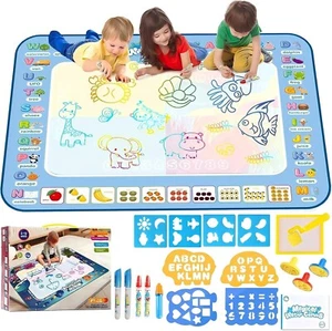 Water Doodle Mat 40 X 32 Inch Painting Doodle Kids Toys, Water Drawing Mat Fruit - Picture 1 of 8