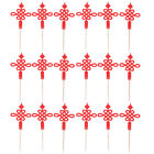 20 Chinese Knotting Cake Toppers Red For Wedding Birthday Christmas