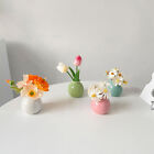 Mini Ceramics Wide Mouth Vase Plant Hydroponic Container Desktop Craft Ornaments