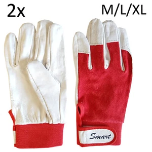 2 pairs WINCHING LEATHER / SPANDEX GLOVES 4 x 4 off road recovery tractor winch - Picture 1 of 1
