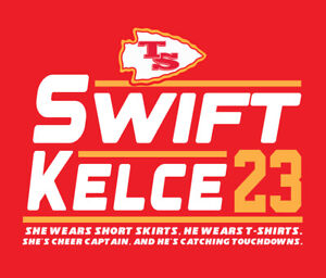Taylor Swift Travis Kelce 2023 shirt Kansas City Chiefs Swifties couple dating