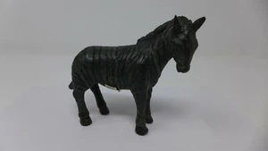 Indonesian/Balinese Handcrafted Wrought Iron Green Zebra Statue Figure - Picture 1 of 4