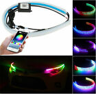 2X 60cm RGB Phone APP Flexible LED Car Headlight DRL Daytime Running Strip Light