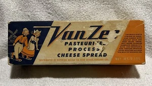 Van Zee Cheese Spread Empty Box Pasteurized Process Vintage - Picture 1 of 6