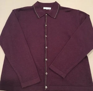 Men's Large Lancetti Purple Sweater 105 - Picture 1 of 12