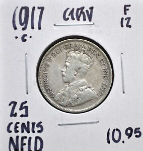 1917-c Newfoundland 25 cents
