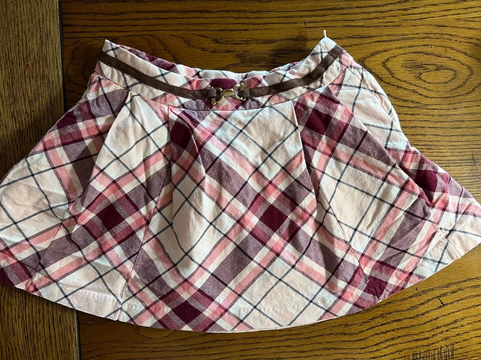 Janie and Jack The Traveler Plaid Skirt EUC Girls Lined Pleated Size 4 - Image 1 of 3