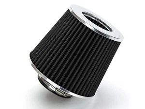 NEGRO 3.5" pulgadas 89 mm entrada admisión de aire frío filtro de cono reutilizable para Lexus - Imagen 1 de 8