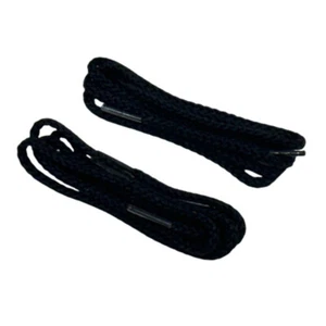 Cordones para zapatos informales Kiwi redondos negros, 18 pulgadas - 2 pares - Imagen 1 de 4