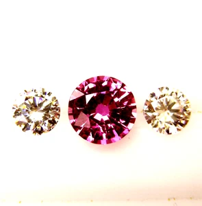 1,60cts SAPHIR ROSE - COULEUR NATURELLE- EXCELLENTE TAILLE +CERTIFICAT INCLUS!! - Picture 1 of 2