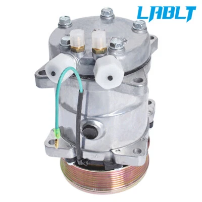LABLT A/C Compressor + Clutch For 1986-1989 Jeep Wrangler Cherokee Comanche CJ7 - Image 1 of 4