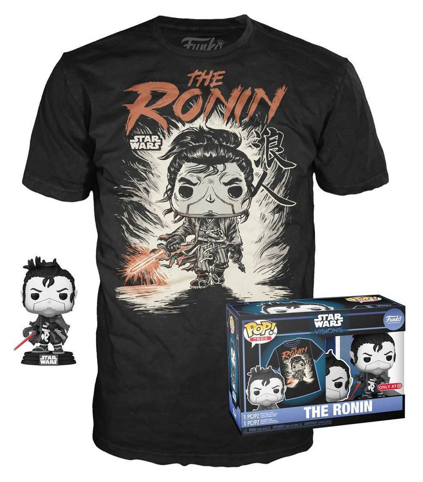 Funko POP! Camisetas #505 Star Wars Visions - ¡El Ronin POP! & Camiseta - Camisa 2XL Foto 1 de 4