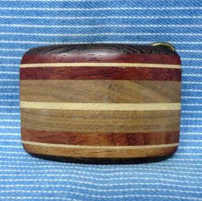 Vestido artesanal de madera exótica hebilla de cinturón artesano hecho a mano de colección años 70 80 .TYC769 Foto 1 de 4