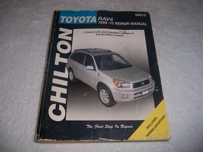 Toyota Rav 4 1996-2010 Repair Manual Chilton repair service guide - Image 1 of 3