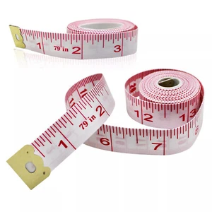 2pcs 200cm/79" Body Measurement Sewing Tailor Cloth Measuring Tape Soft Flat - Picture 1 of 7