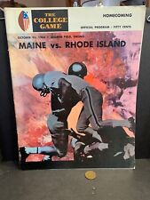 Vintage Football Program, Rhode Island vs University of  Maine, 1968,  #83