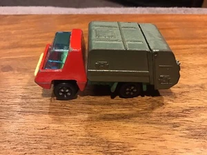 vintage playart die cast GARBAGE TRUCK Red cab 5 spoke - Picture 1 of 6