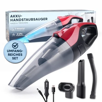 Akku Staubsauger Handstaubsauger Handsauger kabellos Auto KFZ Sauger CLEANmaxx - Bild 1 von 4