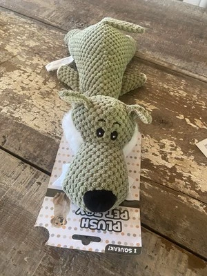 Plush Dog Toy Fun Dogs Gift  Squeaky Gift NWT New Pet Puppy Play - Image 1 of 4